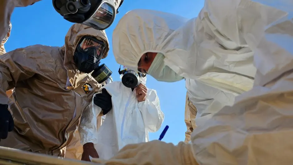 Huffman Biohazard Cleanup Solutions technicians